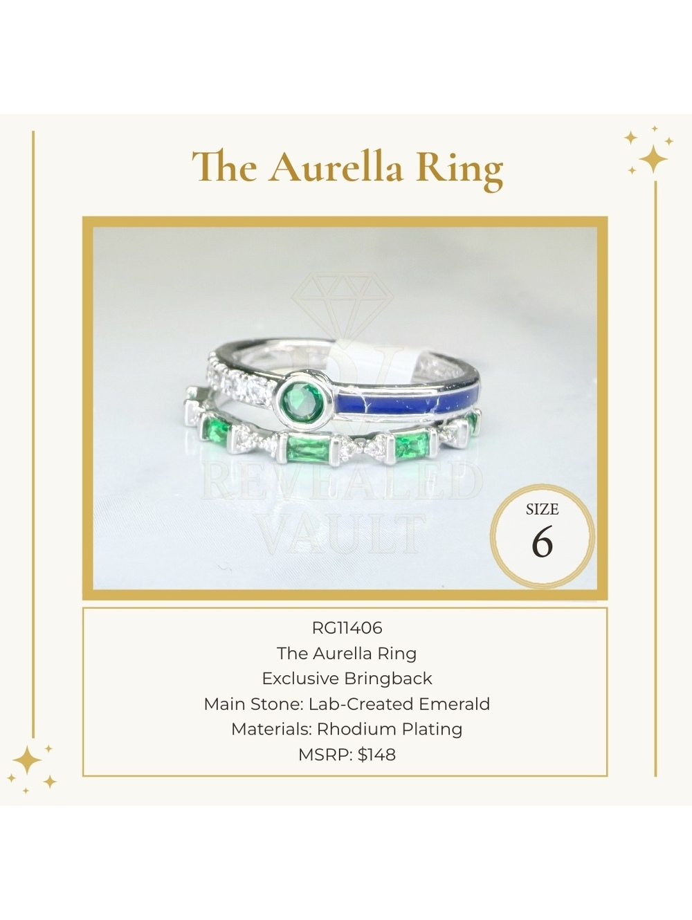 The Aurella Ring - Size 6 - OG